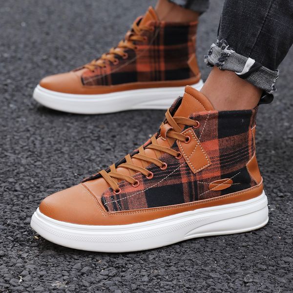 martin boots men's new spring korean version versatile high lattice youth sports casual board shoes trend, Black
martin boots men's new spring korean version versatile high lattice youth sports casual board shoes trend, Black
