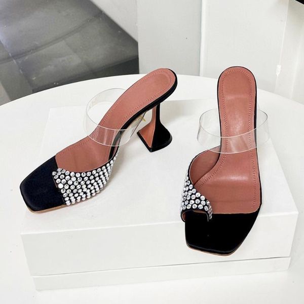 slippers 2021 summer square toe high-heeled women's rhinestone wine glass with a font flip-flop sandals women, Black
slippers 2021 summer square toe high-heeled women's rhinestone wine glass with a font flip-flop sandals women, Black