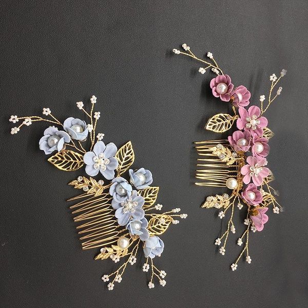 hair clips & barrettes wedding comb pin set ornaments elegant blue flower handmade bride headdress maea99, Golden;silver
hair clips & barrettes wedding comb pin set ornaments elegant blue flower handmade bride headdress maea99, Golden;silver