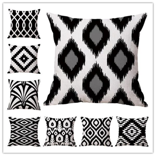 cushion/decorative pillow nordic simple black and white geometric decor linen printed cover office car lumbar cushion home bedding pillowcas
cushion/decorative pillow nordic simple black and white geometric decor linen printed cover office car lumbar cushion home bedding pillowcas
