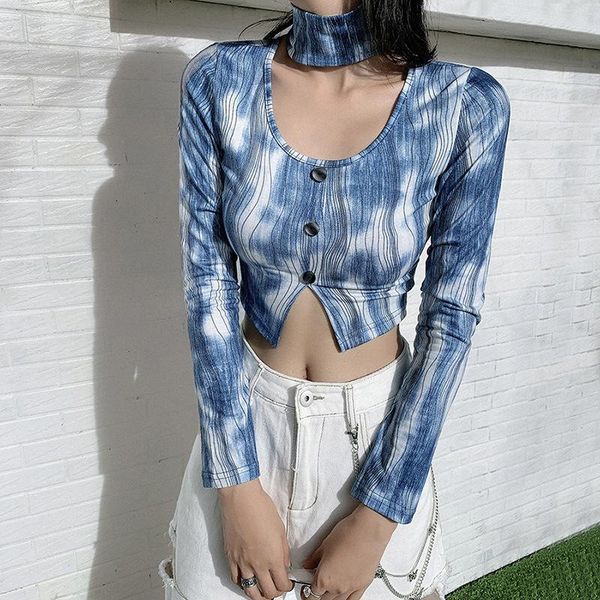 women's t-shirt autumn long sleeve slim t shirt harajuku buttons crop fashion tee streetwear clothing, White
women's t-shirt autumn long sleeve slim t shirt harajuku buttons crop fashion tee streetwear clothing, White