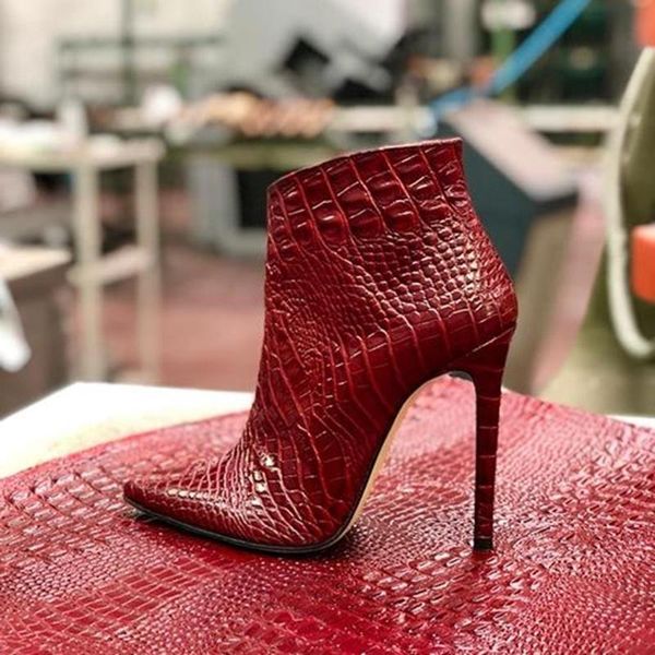 boots coccodrillo stiletto heeled zipper ankle booties pointed toe dress ladies shoes slip on solid custom made spring, Black
boots coccodrillo stiletto heeled zipper ankle booties pointed toe dress ladies shoes slip on solid custom made spring, Black