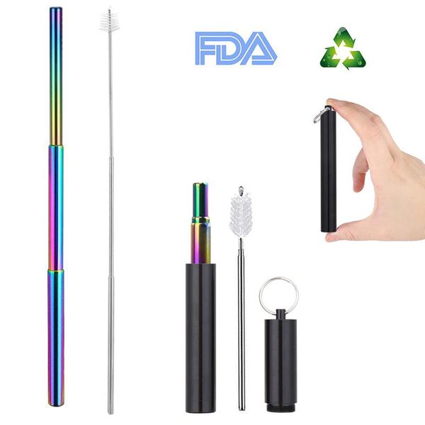 drinking straws stainless steel adjustable three-section reusable straight straw set with cleaning brush for water coffee
drinking straws stainless steel adjustable three-section reusable straight straw set with cleaning brush for water coffee