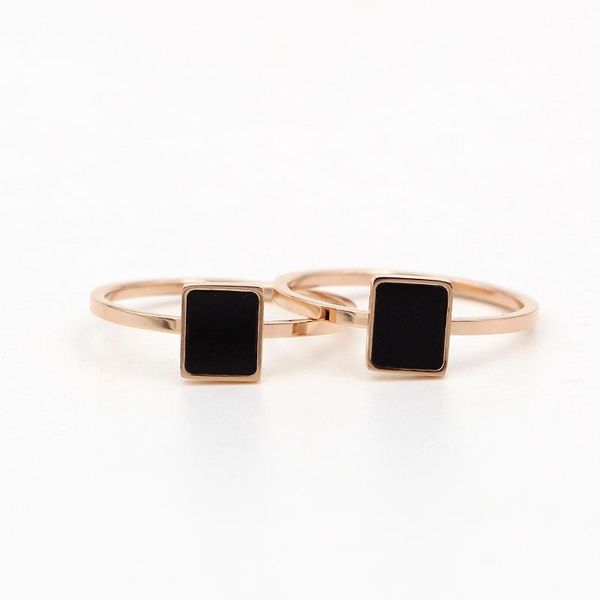 wedding rings fashion brand rose gold color stainless steel love black square ring geometry women party gift, Slivery;golden
wedding rings fashion brand rose gold color stainless steel love black square ring geometry women party gift, Slivery;golden