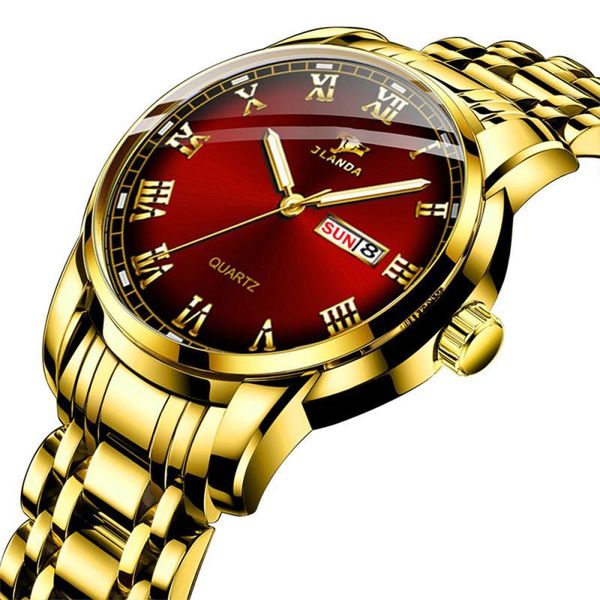 wristwatches watch for men waterproof date week gold clock quartz wristwatch business stainless steel, Slivery;brown
wristwatches watch for men waterproof date week gold clock quartz wristwatch business stainless steel, Slivery;brown