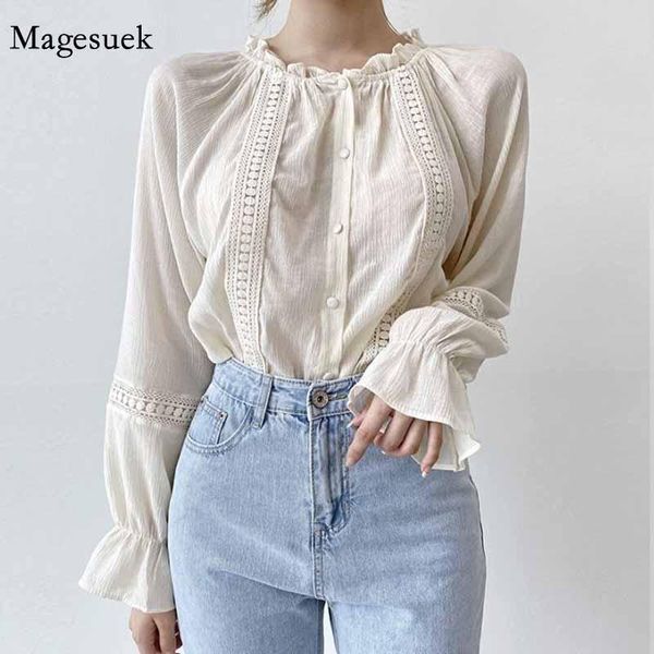 women's blouses & shirts fashion vintage blouse women 2021 autumn flare long sleeve harajuku shirt ruffled pullover office womens 11450, White
women's blouses & shirts fashion vintage blouse women 2021 autumn flare long sleeve harajuku shirt ruffled pullover office womens 11450, White