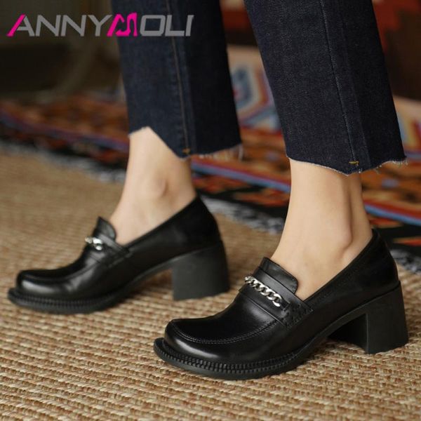 dress shoes annymoli cow patent leather chunky heels pumps women high heel chain round toe footwear female slip on black spring 
dress shoes annymoli cow patent leather chunky heels pumps women high heel chain round toe footwear female slip on black spring
