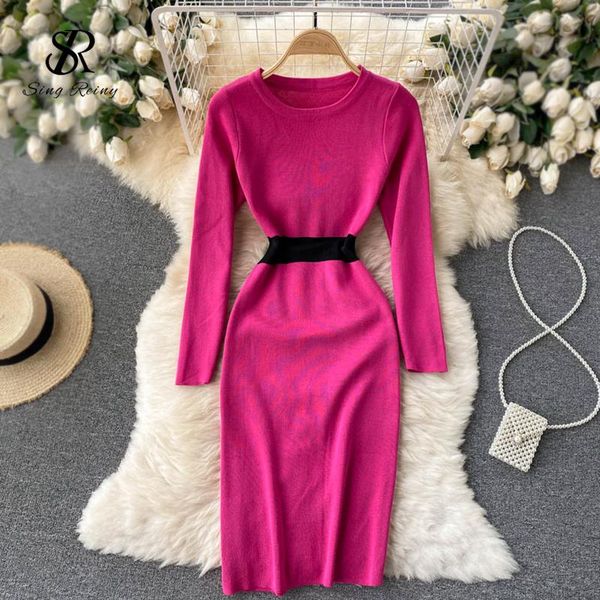 casual dresses singreiny women split knitted dress long sleeve o neck elastic slim sheath autumn bodycon streetwear short, Black;gray
casual dresses singreiny women split knitted dress long sleeve o neck elastic slim sheath autumn bodycon streetwear short, Black;gray