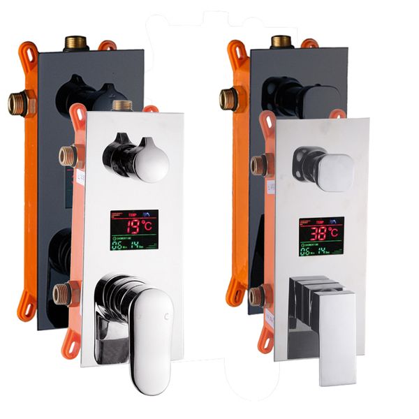 other faucets, showers & accs high technology digital wall mounted 2 or 3 way black chrome mixer vae control with display bathmixe
other faucets, showers & accs high technology digital wall mounted 2 or 3 way black chrome mixer vae control with display bathmixe