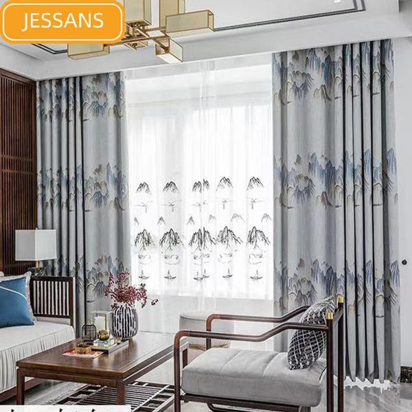 curtain & drapes 2021 cross-border custom landscape painting jacquard chinese black-out curtains for living room and bedroom
curtain & drapes 2021 cross-border custom landscape painting jacquard chinese black-out curtains for living room and bedroom