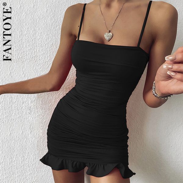 casual dresses ruffle spaghetti strap women's party backless bodycon femme pleated vestidos rsc3, Black;gray
casual dresses ruffle spaghetti strap women's party backless bodycon femme pleated vestidos rsc3, Black;gray