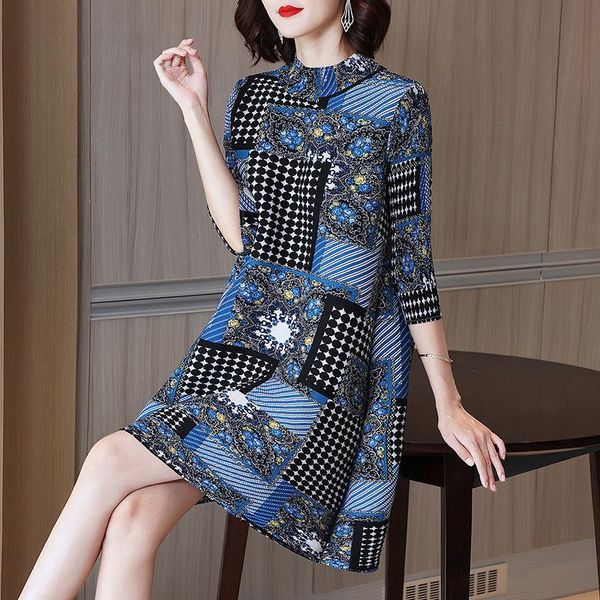 casual dresses ewsfv 2021 autumn women turtleneck pleated three-quarter sleeve dress temperament retro print loose plus size, Black;gray
casual dresses ewsfv 2021 autumn women turtleneck pleated three-quarter sleeve dress temperament retro print loose plus size, Black;gray