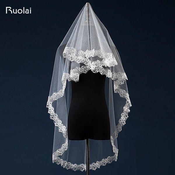 bridal veils white/ivory color 1.5m short wedding flowers beaded lace edge one layer accessories fv24, Black
bridal veils white/ivory color 1.5m short wedding flowers beaded lace edge one layer accessories fv24, Black
