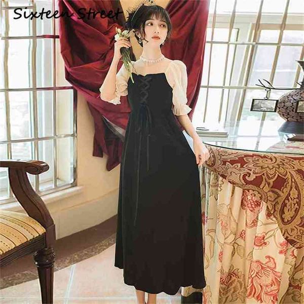 midi short sleeve long women dress vintage party elegant puff fit and flare black bandage summer 210603, Black;gray
midi short sleeve long women dress vintage party elegant puff fit and flare black bandage summer 210603, Black;gray