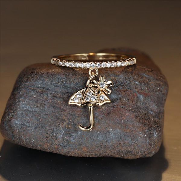 wedding rings dainty white zircon round ring vintage gold silver color cute flower small umbrella pendant for women jewelry, Slivery;golden
wedding rings dainty white zircon round ring vintage gold silver color cute flower small umbrella pendant for women jewelry, Slivery;golden