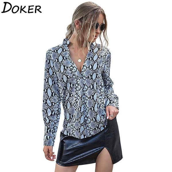 snake skin printed blouse womens autumn fashion v-neck long sleeve plus size elegant office ladies shirts and blouses femme 210423, White
snake skin printed blouse womens autumn fashion v-neck long sleeve plus size elegant office ladies shirts and blouses femme 210423, White