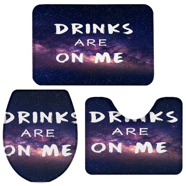 bath accessory set drinkes are on me starry sky background toilet cover mat pedestal rug non-slip bathroom
bath accessory set drinkes are on me starry sky background toilet cover mat pedestal rug non-slip bathroom