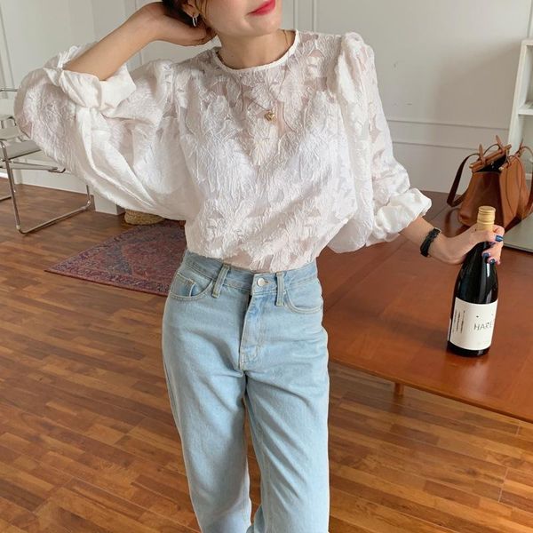 retro lantern sleeve white shirt autumn korean streetwear sweet beauty stitching loose micro-transparent women's t-shirt
retro lantern sleeve white shirt autumn korean streetwear sweet beauty stitching loose micro-transparent women's t-shirt