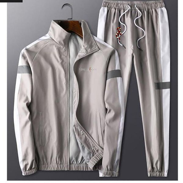 men's tracksuits grey tracksuit men sweatsuit sets 2 pieces sport running jacket pant windbreaker set thin no pilling male clothes, Gray
men's tracksuits grey tracksuit men sweatsuit sets 2 pieces sport running jacket pant windbreaker set thin no pilling male clothes, Gray
