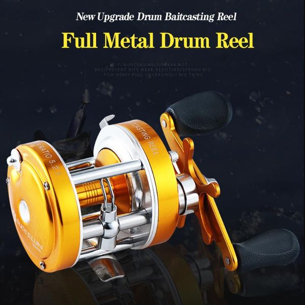 high strength all metal drum casting baitcasting reel 5.2:1 centrifugal brake trolling sea fishing reels with rubber handle
high strength all metal drum casting baitcasting reel 5.2:1 centrifugal brake trolling sea fishing reels with rubber handle