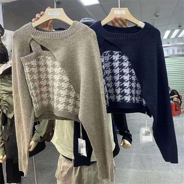 women's sweaters fashion houndstooth irregular two-piece suit autumn winter sling knitted vest+long sleeve casual sexy, White;black
women's sweaters fashion houndstooth irregular two-piece suit autumn winter sling knitted vest+long sleeve casual sexy, White;black