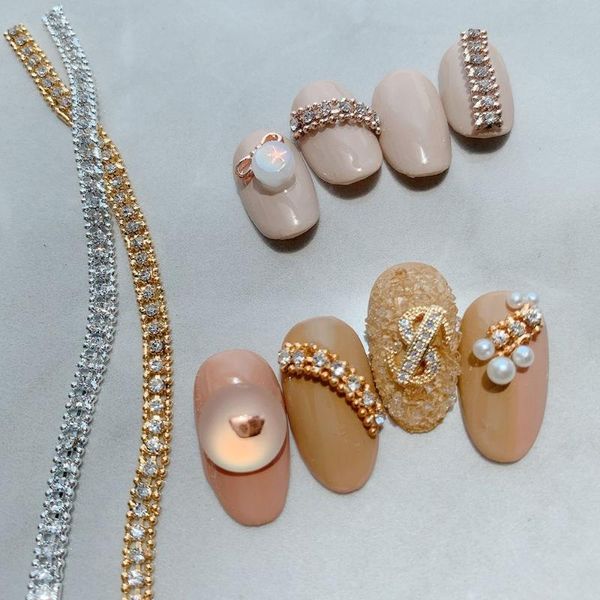 nail art decorations korean decoration chain super flash rhinestone light luxury texture accessori, Silver;gold
nail art decorations korean decoration chain super flash rhinestone light luxury texture accessori, Silver;gold