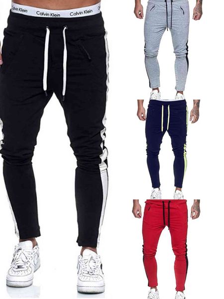 fashion boutique pants autumn and winter 2021 sports men's color matching design fitness leggings, Black
fashion boutique pants autumn and winter 2021 sports men's color matching design fitness leggings, Black