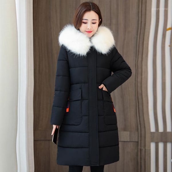 women's down & parkas 2021 winter women fashion hooded long cotton jacket female solid flowers parka casual slim overcoat, Black
women's down & parkas 2021 winter women fashion hooded long cotton jacket female solid flowers parka casual slim overcoat, Black