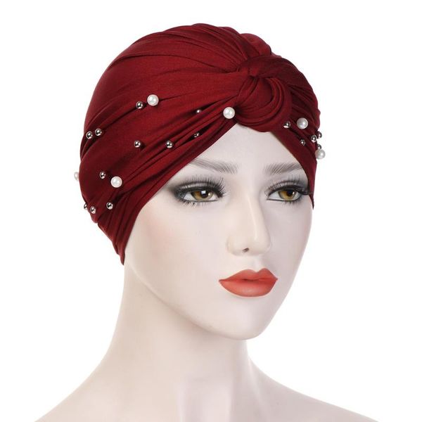 women muslim milk silk solid color turban folding cross knotted with bead hair ribbon scarf elastic head wrap headwear bandanas ethnic cloth, Red
women muslim milk silk solid color turban folding cross knotted with bead hair ribbon scarf elastic head wrap headwear bandanas ethnic cloth, Red