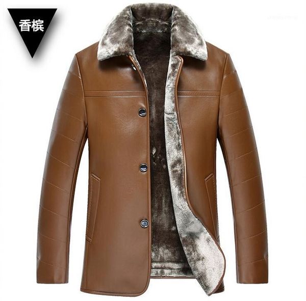 men's fur & faux m-3xl winter male fashion long lapels thickening pu jacket, Black
men's fur & faux m-3xl winter male fashion long lapels thickening pu jacket, Black