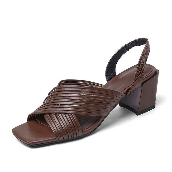 dress shoes casual summer 2021 women's sandals fashion peep toe ankle high heels ladies retro roman genuine leather, Black
dress shoes casual summer 2021 women's sandals fashion peep toe ankle high heels ladies retro roman genuine leather, Black