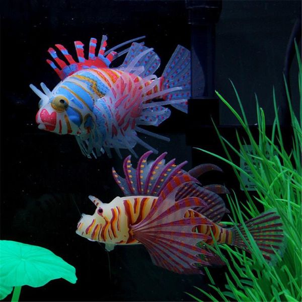 small aquarium artificial luminous lionfish fish tank landscape glow in dark silicone fake floating ornament decor decorations
small aquarium artificial luminous lionfish fish tank landscape glow in dark silicone fake floating ornament decor decorations