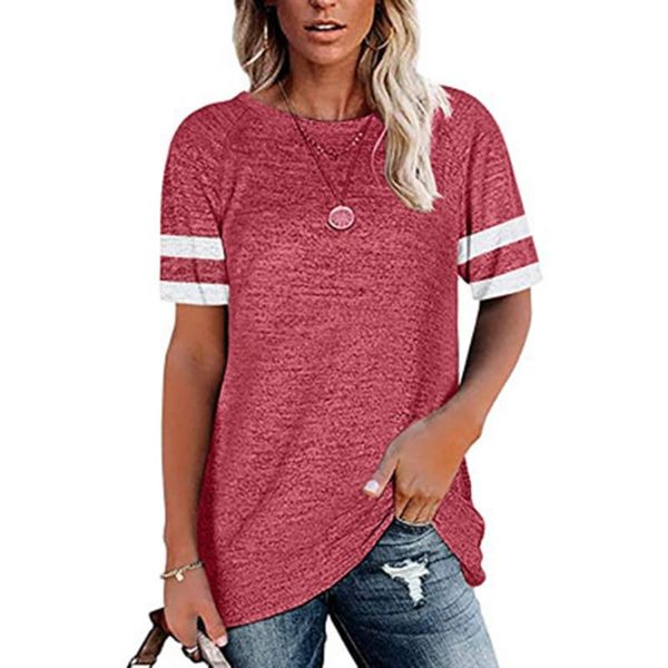 women's t-shirt ly round neck panel short sleeve spring summer daily short-sleeved do99, White
women's t-shirt ly round neck panel short sleeve spring summer daily short-sleeved do99, White
