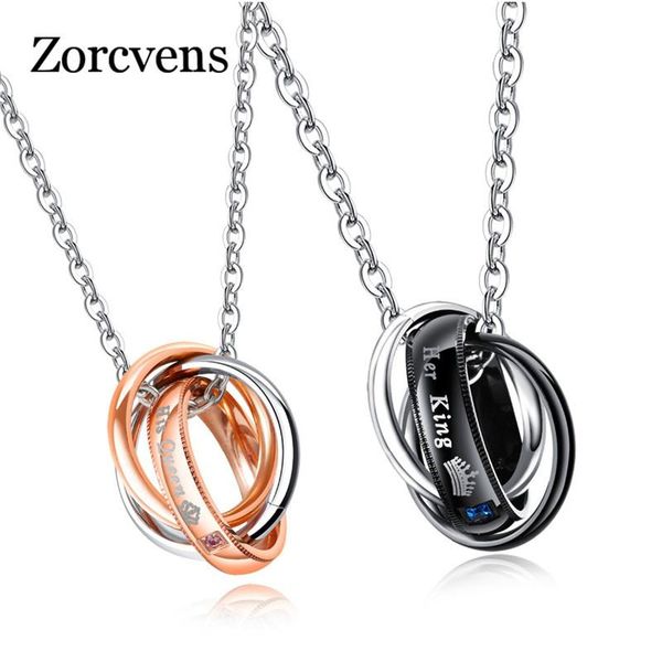 pendant necklaces zorcvens fashion letter her king his queen hole necklace couple charm link chain for women, Silver
pendant necklaces zorcvens fashion letter her king his queen hole necklace couple charm link chain for women, Silver