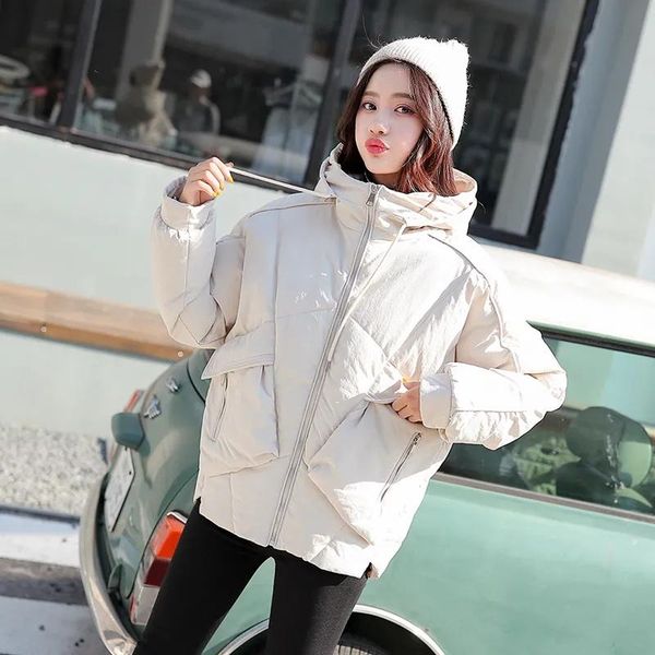 women's down & parkas fashion cotton casual women 2021 autumn and winter short bread clothes harajuku style slim loose jacket, Black
women's down & parkas fashion cotton casual women 2021 autumn and winter short bread clothes harajuku style slim loose jacket, Black