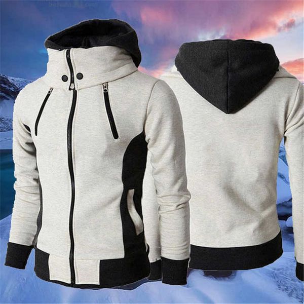 winter mens plus size sweatshirt jackets autumn casual fleece coats solid color sportswear scarf collar sliming 210909, Black;brown
winter mens plus size sweatshirt jackets autumn casual fleece coats solid color sportswear scarf collar sliming 210909, Black;brown