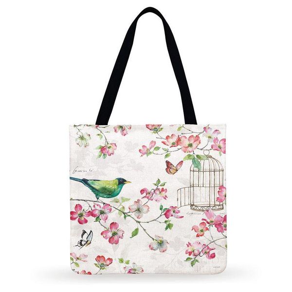 shopping bags women casual tote fresh chinese watercolor bird print bag fashion beach foldable ladies shoulder
shopping bags women casual tote fresh chinese watercolor bird print bag fashion beach foldable ladies shoulder