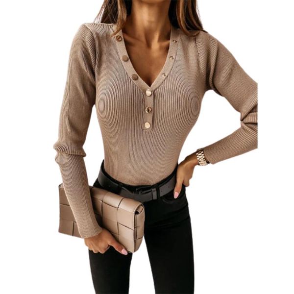 women's sweaters autumn spring women basic swearter fashion long sleeve v-neck solid pullover knitted undershirts female buttons slim f, White;black
women's sweaters autumn spring women basic swearter fashion long sleeve v-neck solid pullover knitted undershirts female buttons slim f, White;black