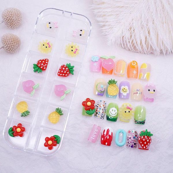 nail art decorations 12 cells/box colorful cartoon fruits series decoration mixed lovely sun flower diy accessories, Silver;gold
nail art decorations 12 cells/box colorful cartoon fruits series decoration mixed lovely sun flower diy accessories, Silver;gold