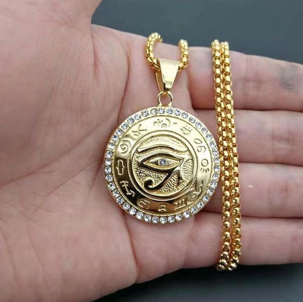pendant necklaces egyptian the eye of horus necklace for women/men gold color evil eyes egypt round jewelry, Silver
pendant necklaces egyptian the eye of horus necklace for women/men gold color evil eyes egypt round jewelry, Silver
