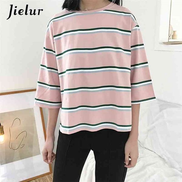 kpop style t-shirt female half-sleeved striped preppy hipster t shirt woman fashion kawaii street sweet femme 210426, White
kpop style t-shirt female half-sleeved striped preppy hipster t shirt woman fashion kawaii street sweet femme 210426, White