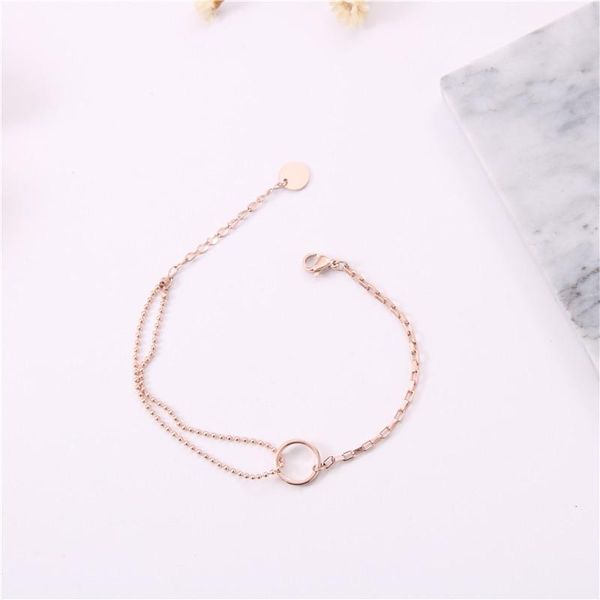 link, chain titanium steel plated gloden asymmetrical simple light bracelet women sales, Black
link, chain titanium steel plated gloden asymmetrical simple light bracelet women sales, Black