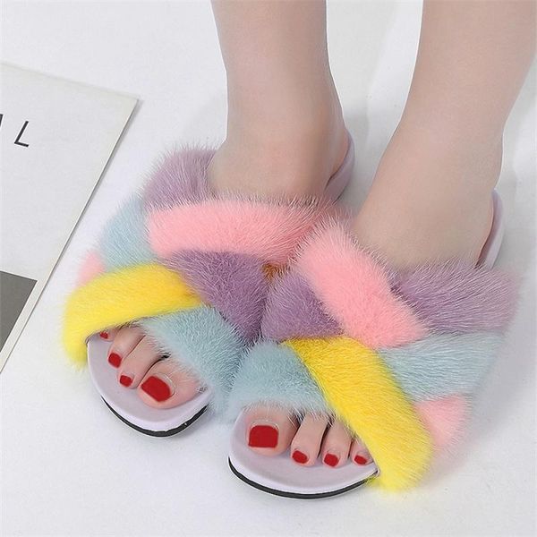 slippers european station fashion luxury 100% mink ladies furry leather amazing colorful fur, Black
slippers european station fashion luxury 100% mink ladies furry leather amazing colorful fur, Black