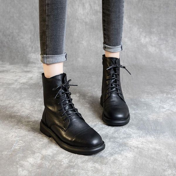 boots head layer cowhide drum short female 2021 autumn/winter side zippers joker black leather
boots head layer cowhide drum short female 2021 autumn/winter side zippers joker black leather