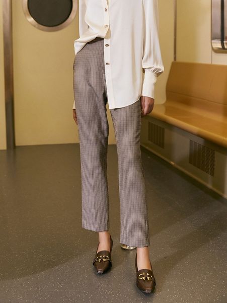 plaid print straight leg pants k9fg#, Black;white
plaid print straight leg pants k9fg#, Black;white