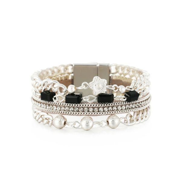trinkets simple small fresh summer leisure style multi-layer women's thin bracelet to give gifts to friends, Black
trinkets simple small fresh summer leisure style multi-layer women's thin bracelet to give gifts to friends, Black