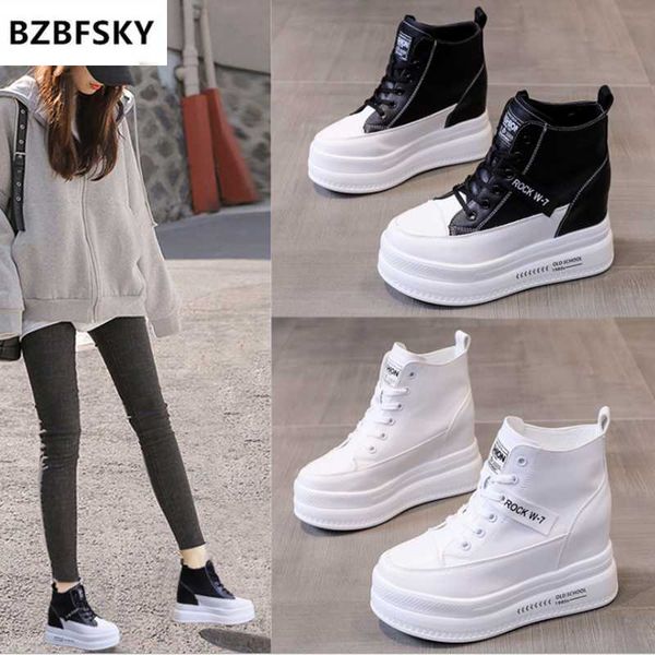 boots women's ankle autumn pu leather shoes woman platform height increased sneakers .5 cm thick sole wedges white black
boots women's ankle autumn pu leather shoes woman platform height increased sneakers .5 cm thick sole wedges white black