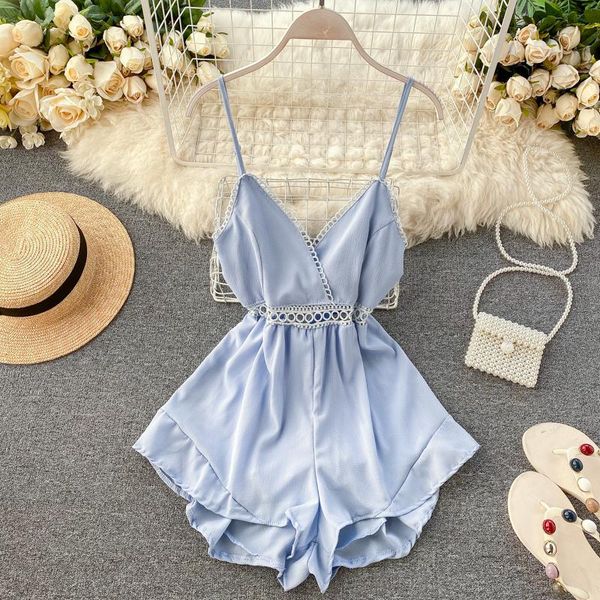 boho v neck slim 2021 hollow out jumpsuit casual women backless short summer spaghetti strap playsuit beach holiday romper women's jump, Black;white
boho v neck slim 2021 hollow out jumpsuit casual women backless short summer spaghetti strap playsuit beach holiday romper women's jump, Black;white