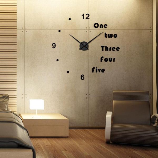 wall clocks clock fashion large size 3d mirror surface diy modern minimalist for living room (without battery)
wall clocks clock fashion large size 3d mirror surface diy modern minimalist for living room (without battery)