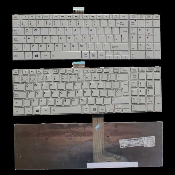 uk/spanish white lapkeyboard for c850 c855 c855d l850 l850d l855 replacement keyboards
uk/spanish white lapkeyboard for c850 c855 c855d l850 l850d l855 replacement keyboards